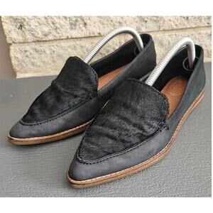 Sperry Saybrook Oxford Black Pony Hair Slip On Loafers Shoes Womens Sz 6.5